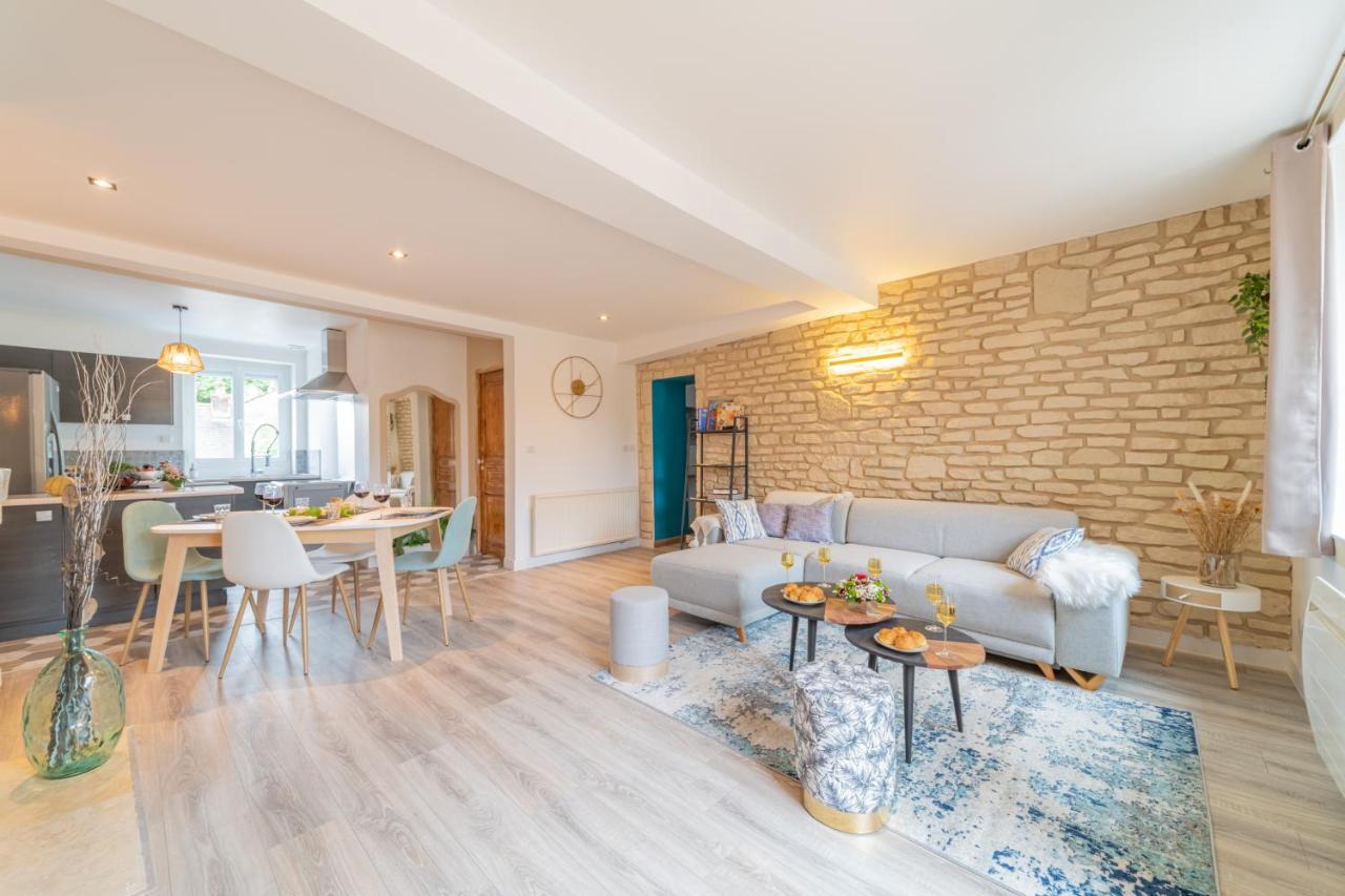 Corgoloin Cote Cour, 3 Chambres, Terrasses, Jardin Prive Avec Terrain De Petanque, Cave Voutee מראה חיצוני תמונה